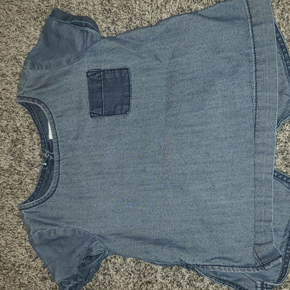 Old Navy 4T denim style shirt